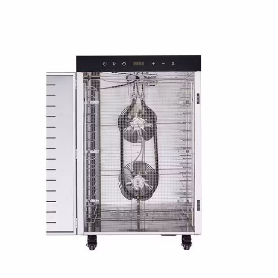 Новейшие 16 лотков из нержавеющей стали, цифровой контроль температуры, обезвоженная вяленая говядина, сухие фрукты, сушилка для пищевых продуктов, сушилка для овощей